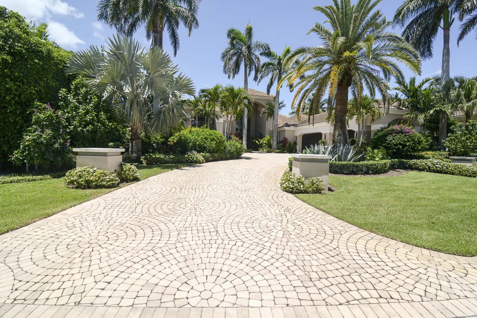 Stunning paver driveway with durable brick pavers and professional installation